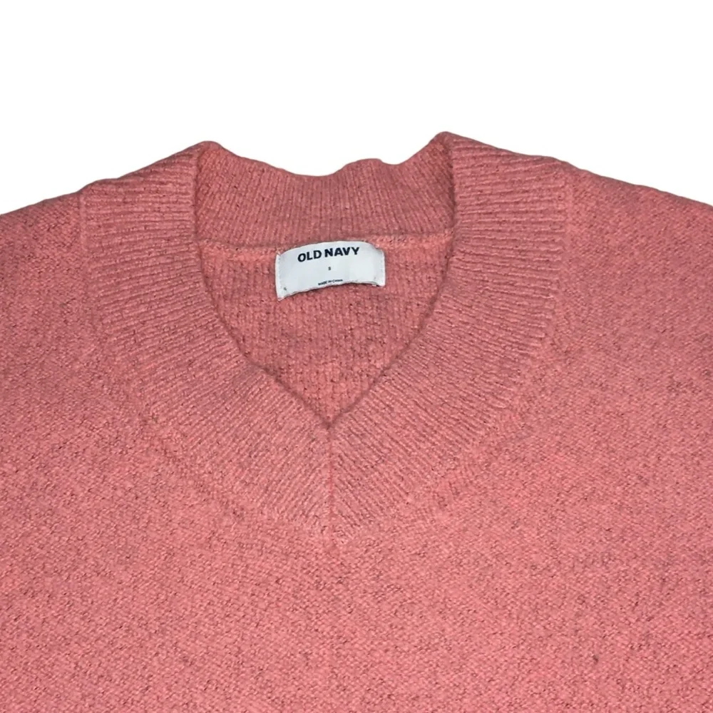 OLD NAVY V-Neck Pink Gray Blend Sweater - Women’s Small